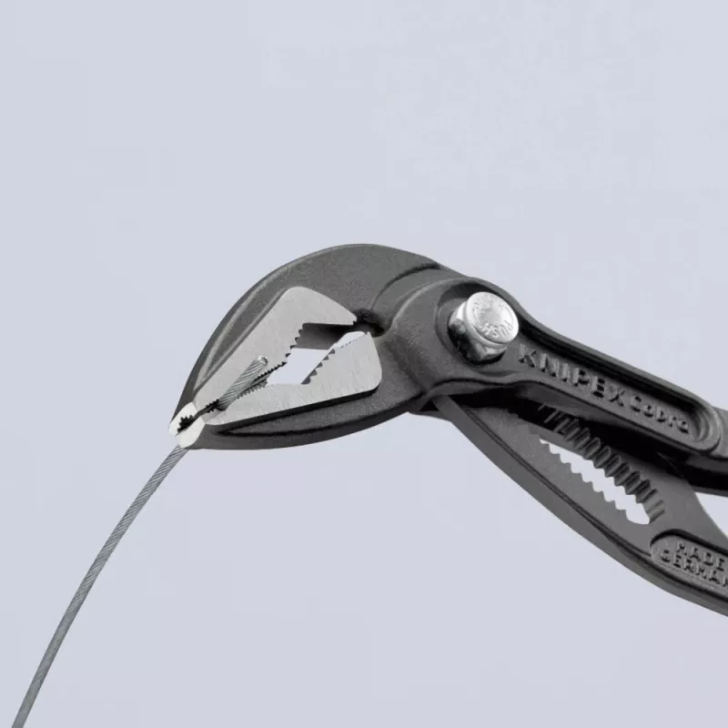 Wasserpumpenzange Knipex Cobra ES 87 51 180 SB – einstellbares Maul 0–45 mm