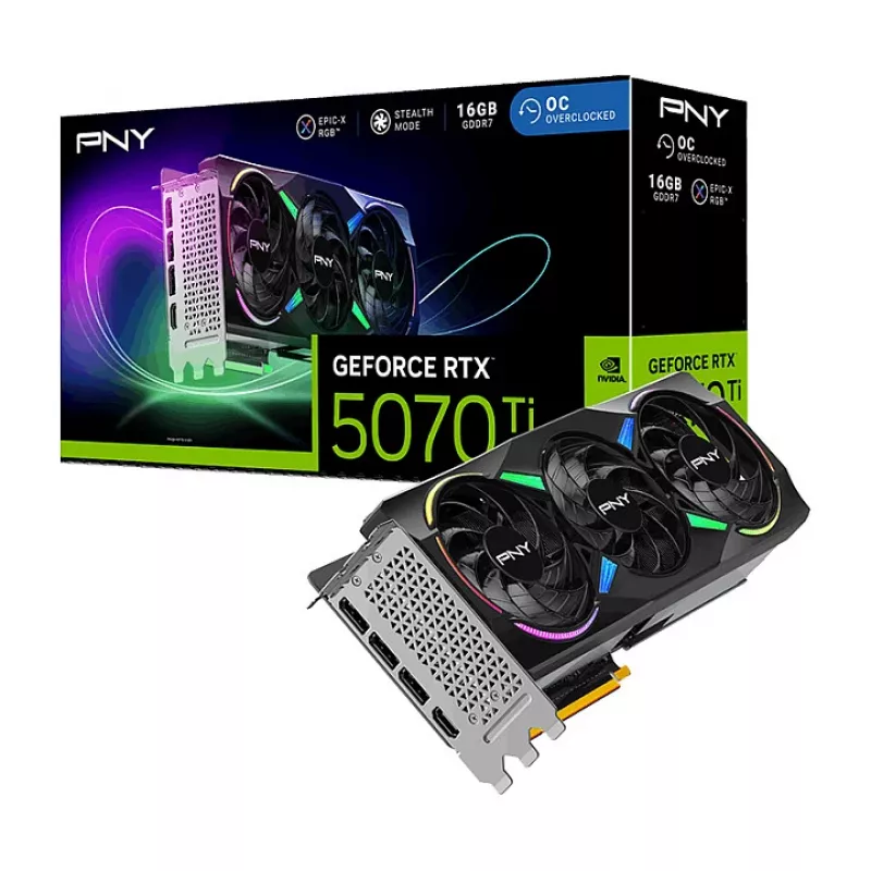 PNY GeForce RTX 5070 Ti EPIC-X RGB 16GB GDDR7 Grafikkarte