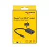 Adapter DisplayPort female zu USB Type-C male DeLOCK 4K PD 85W