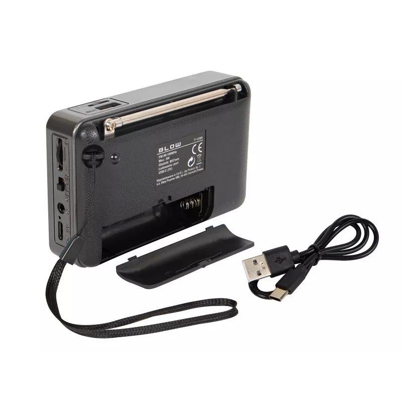 Tragbares analoges AM/FM-Bluetooth-Radio BLOW RA18 mit FM-Tuner und Bluetooth-Konnektivität