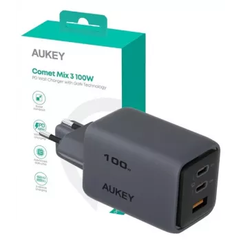 Comet Mix 3 Wall Charger PA-C5 3xUSB (2xUSB-C und 1xUSB-A) 100W 5A QC5.0 PD3.0 AFC PPS FCP SCP
