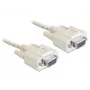 Serielles Kabel DeLOCK 84250 Grau 5m Sub-D9
