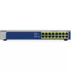 NETGEAR GS516PP Unmanaged Gigabit Ethernet (10/100/1000) Power over Ethernet (PoE) Blau, Grau