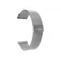 Uhren-Mesh-Armband FIXED FIXMEST-20MM-SL — 20 mm silbernes Metallband mit Schnellwechselfederstegen