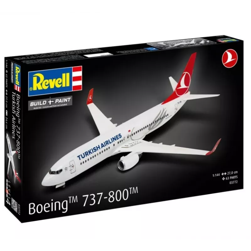 Kunststoff-Modellflugzeug REVELL Boeing 737-800 Turkish Air Maßstab 1:144