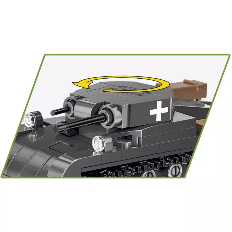 Bausatz Cobi Panzer II Ausf. A — 250 Teile, schwarz