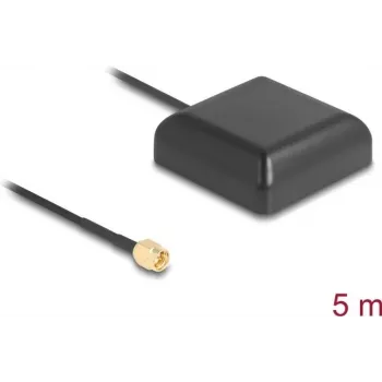 GNSS-Antenne Navilock NL-203AA High-Gain, SMA-Anschluss, 5 m Kabel, für den Außenbereich