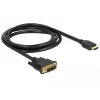 Videokabel-Adapter DeLOCK 85583 1,5 m DVI-D HDMI Typ A Schwarz