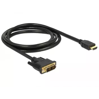 Videokabel-Adapter DeLOCK 85583 1,5 m DVI-D HDMI Typ A Schwarz