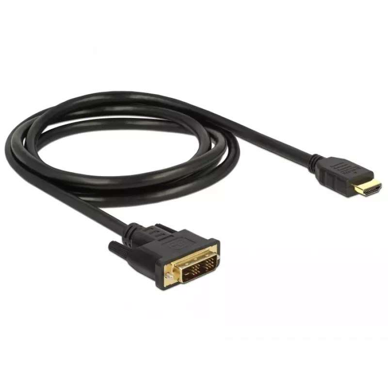 Videokabel-Adapter DeLOCK 85583 1,5 m DVI-D HDMI Typ A Schwarz