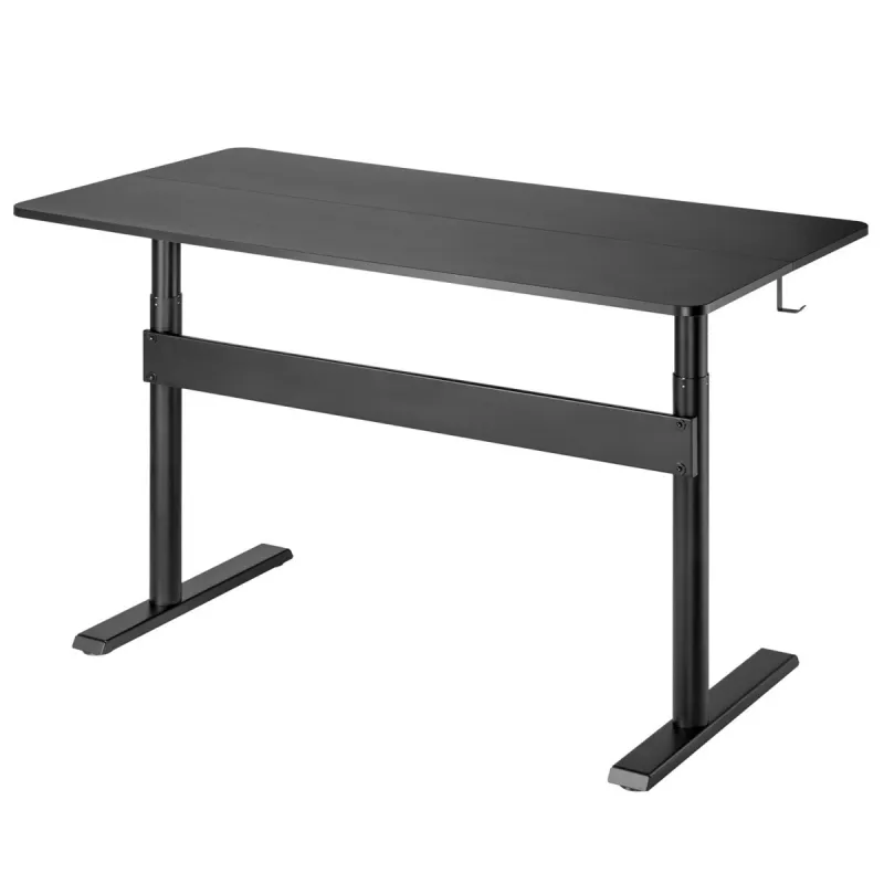 Ergo Bürotisch mit Tischplatte, Gasfeder, höhenverstellbar, für Arbeiten im Stehen und Sitzen, max. Höhe 115 cm, ER