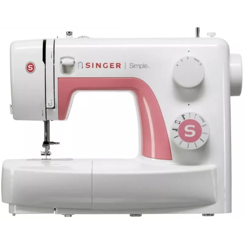 SINGER automatische Nähmaschine SIMPLE 3210 — elektrisch, 68 Stiche, 4-Schritt-Knopfloch, Freiarm, 5,5 kg