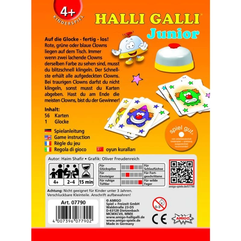 Halli Galli Junior, Kartenspiel