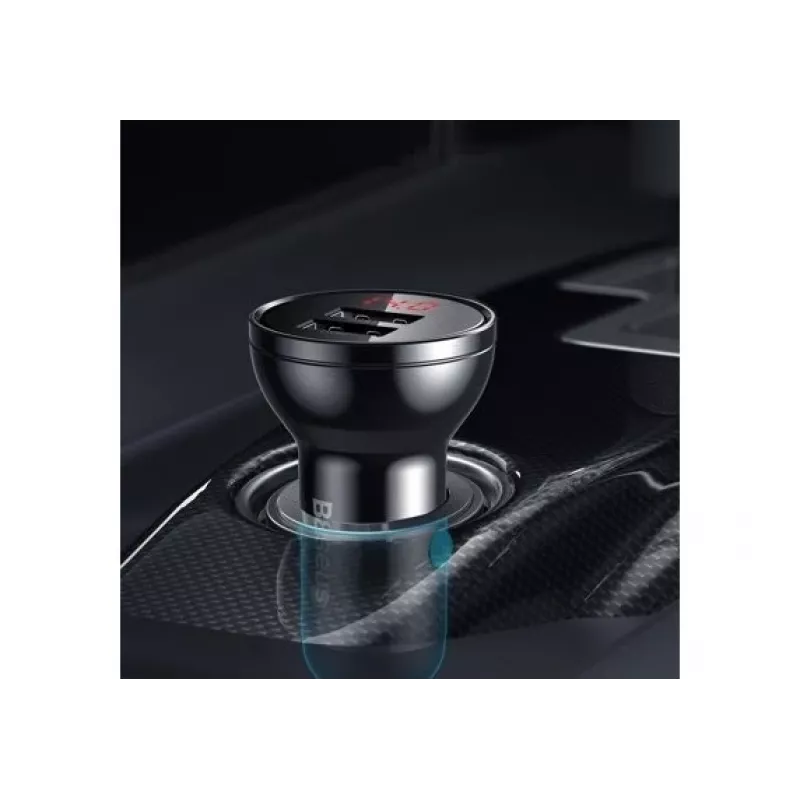 Baseus CCBX-0G mobiles Ladegerät Universal Schwarz, Grau, Zigarettenanzünder fürs Auto