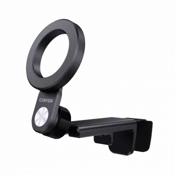 CANYON Magnetische Reisehalterung OnGrip 11 — magnetische Clip-Halterung, Schwarz, kompakte Reise-Handyhalterung