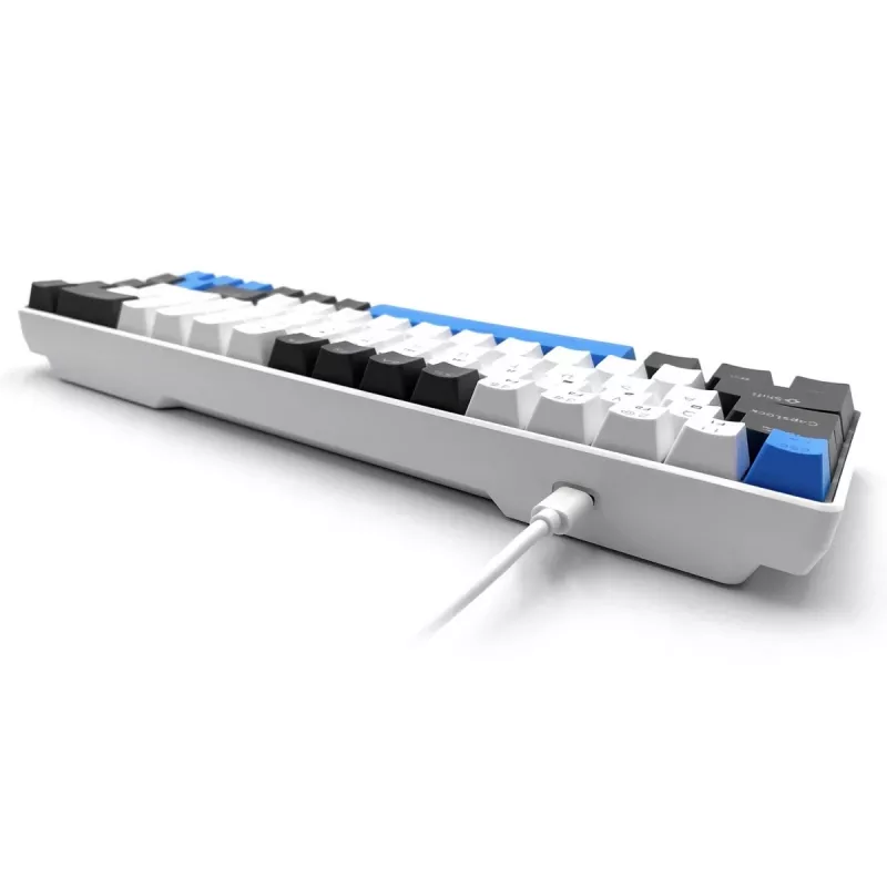 Mechanische Tastatur MEDIA-TECH MT1259 Red Core MX60, 60% Formfaktor, CHERRY MX Red Schalter, RGB-Hintergrundbeleuchtung, USB, High-Profile-Tasten