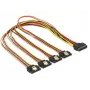 SATA-Kabel DeLOCK 60158 0,5m SATA 15-Pin 4 x SATA 15-Pin Mehrfarbig