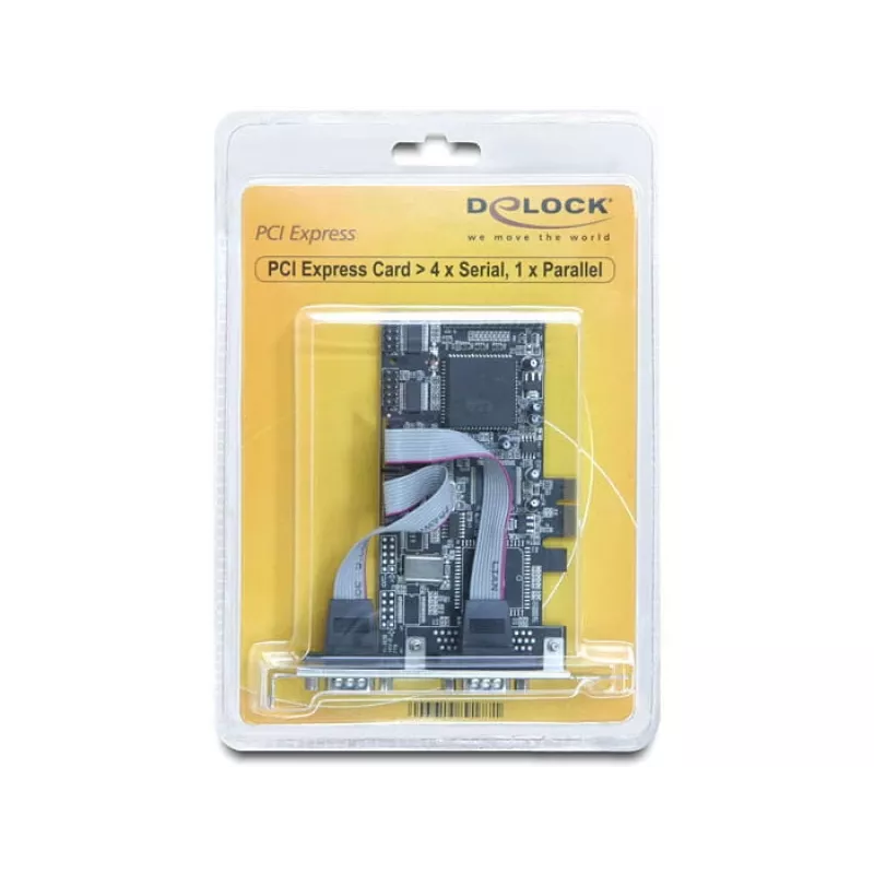 PCI Express-Karte DeLOCK 89177 4 x seriell 1 x parallel
