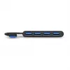 USB-Hub Port Designs 900121 USB 3.2 Gen 1 Typ-A 5000 Mbit/s Schwarz