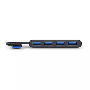 USB-Hub Port Designs 900121 USB 3.2 Gen 1 Typ-A 5000 Mbit/s Schwarz