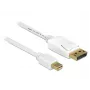 DisplayPort-Kabel DeLOCK 83482 Mini DisplayPort 2 m Weiß