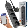 Steckdosenleiste GEMBIRD TSL-PS-F4U-02 mit 4 PL-Steckdosen und USB-Ladegerät, schwarz