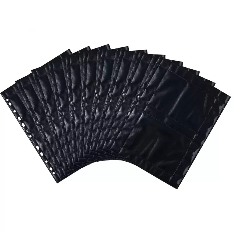 Fototaschen HERMA Fotophan 10x15 cm quer schwarz 10 Stück