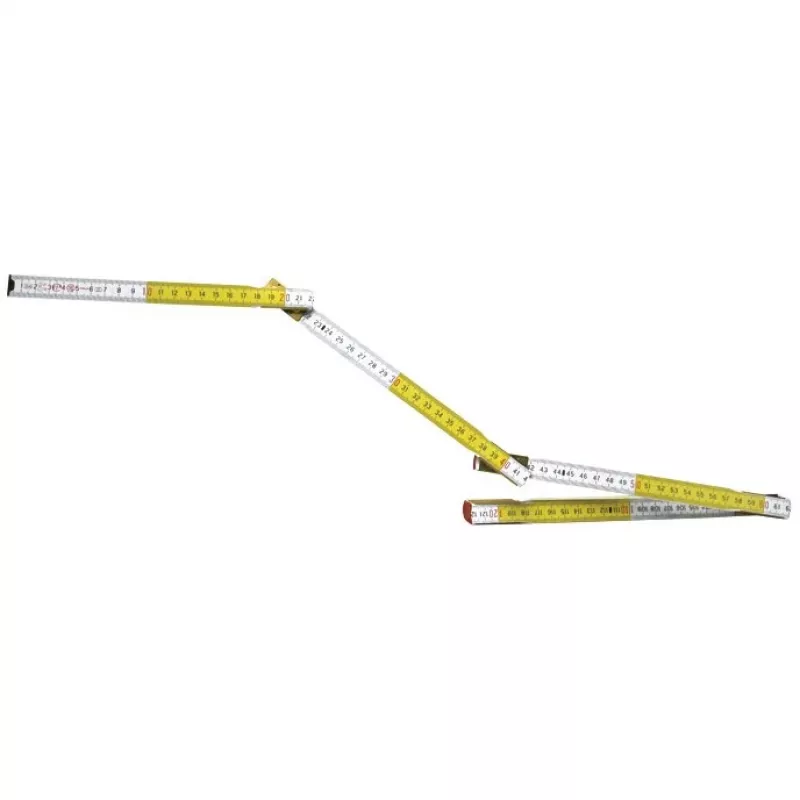 Gliedermaßstab STANLEY 0-35-458, Holz, 2 m, 17 mm breit, weiß/gelb