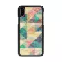 Smartphone-Hülle iKins für iPhone XS / iPhone XS Mosaic Schwarz