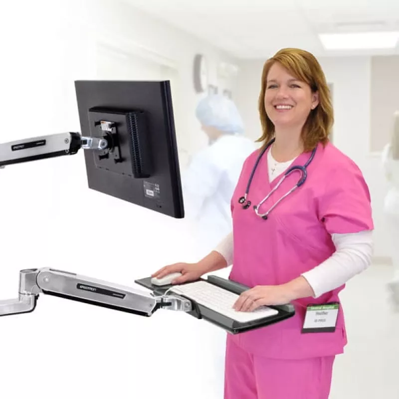 Wandmontierter Tastaturarm Ergotron LX Sit-Stand