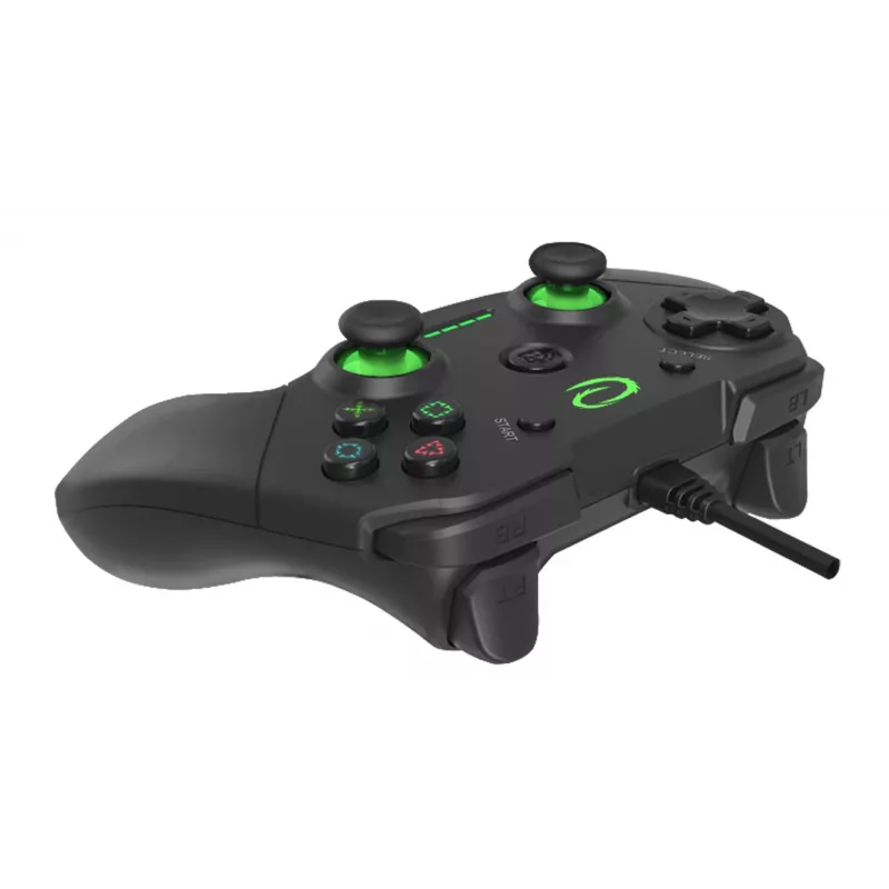 Gamepad ESPERANZA EGG110K kabelgebundenes USB mit Vibration, 12 Tasten, 1,5 m Kabel — für PC und PS3