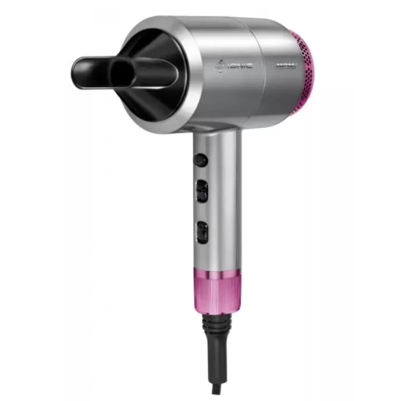 Haartrockner MPM MSW-22 1800W, 3 Heizstufen, 2 Geschwindigkeiten, ionisch, Konzentrator, 1,8 m Kabel, silber