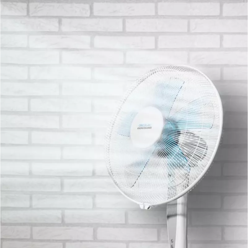 Cecotec EnergySilence 530 Power Connected | Standventilator | Weiß | Durchmesser 40 cm | Anzahl der Geschwindigkeiten 3 | Oszillation | 50 W | Fernbedienung