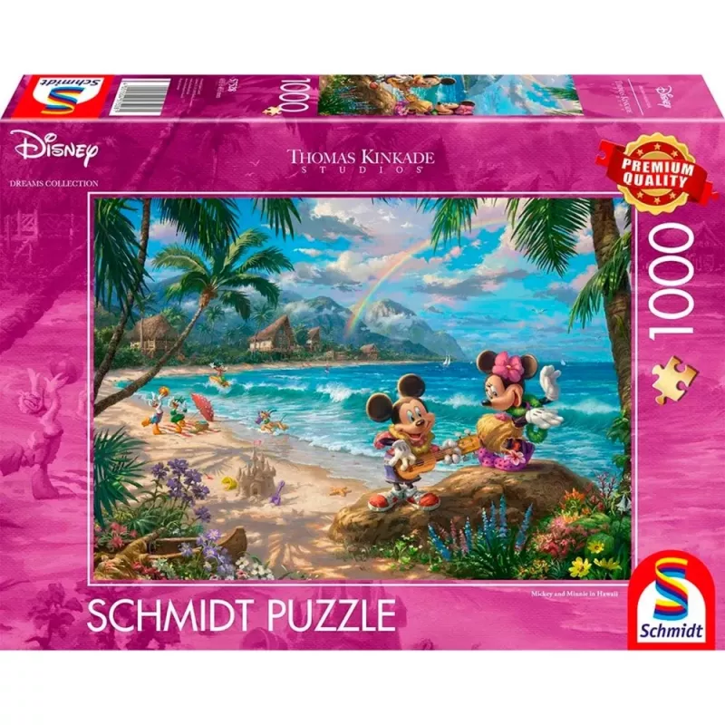 Puzzle Schmidt Spiele Disney Mickey und Minnie auf Hawaii 1000 Teile