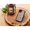 Handyhülle man and wood für iPhone 11 — blaues Dreieck auf Schwarz, schützende Hartschale