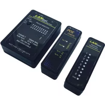 VALUE LANtest Multi-Netzwerkkabel Tester - Netzwerktester-Set (13.99.3003)