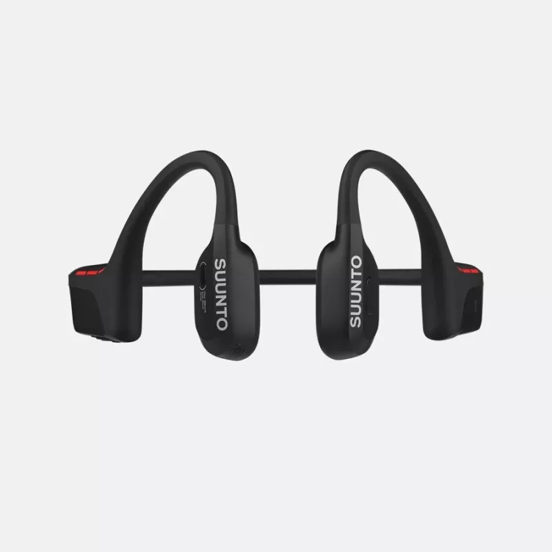 Knochenschall-Kopfhörer Suunto Wing 2 — kabelloses Open‑Ear‑Design, Schwarz