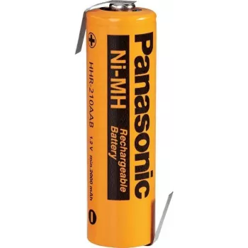 Wiederaufladbare NiMH-Batterie Panasonic HHR-210AAB3B-1Z, 1,2 V 2000 mAh, Sub-C-Größe
