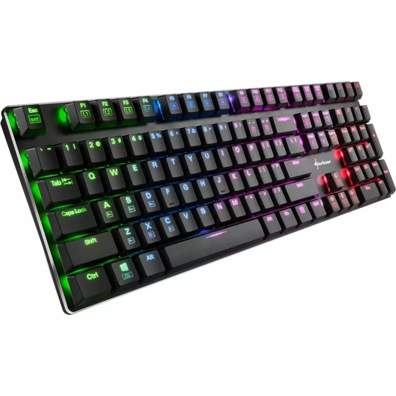 PureWriter RGB, Gaming-Tastatur schwarz, FR-Layout, Kailh Choc Low Profile Blue