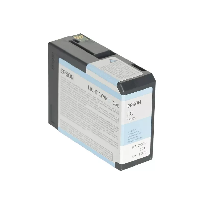 Epson Einzelpackung HellCyan T580500, HellCyan, Pigmenttinte, 80 ml, 1 Stück, Einzelpackung