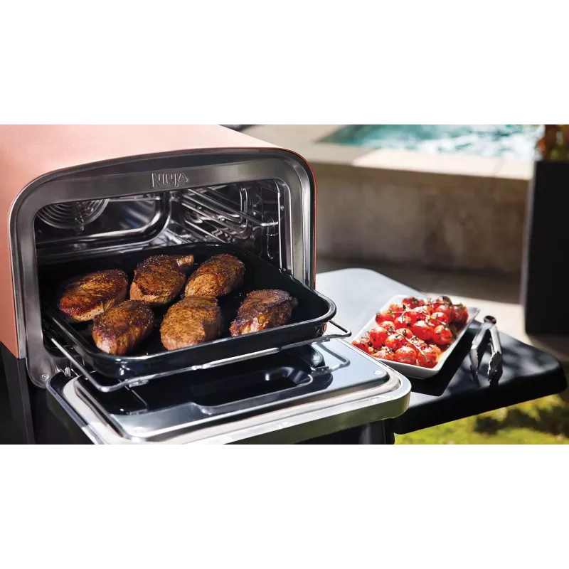 Ninja Woodfire OO101EU elektrischer Outdoor-Ofen, Pizzaofen und Smoker, 2.400 W