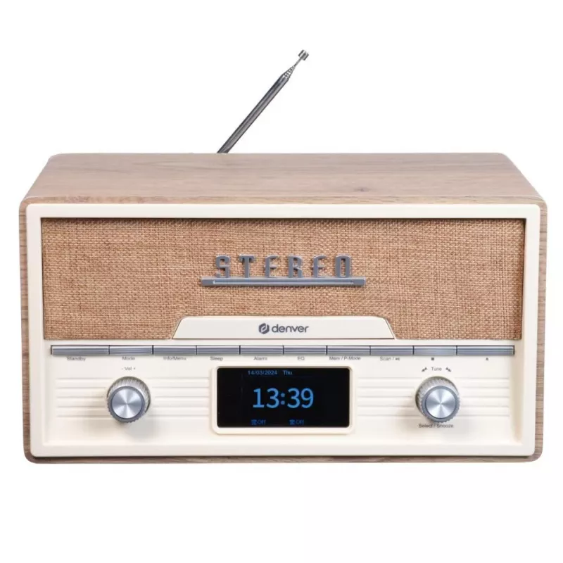 Persönlicher CD-Player Denver MDA-525LW Holz 10 W DAB+ FM
