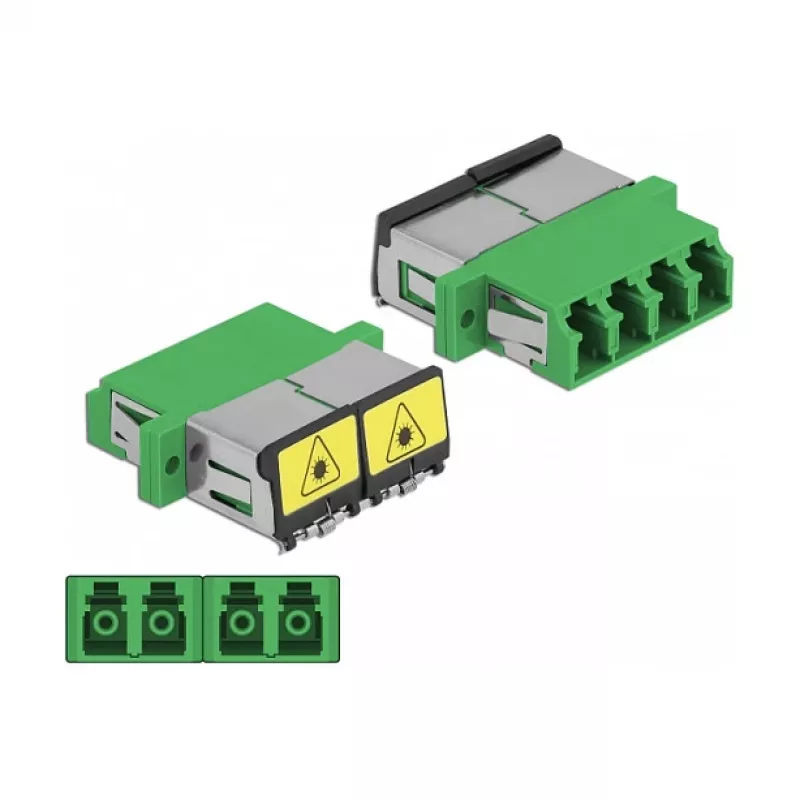 Optical Fiber Coupler DeLOCK 86902 LC Quad female to LC Quad female Single-mode Grün