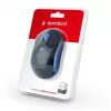 Kabellose optische Maus Gembird MUSW-4B-03-B, RF, beidhändig, 1600 DPI, 4 Tasten, batteriebetrieben, blau/schwarz