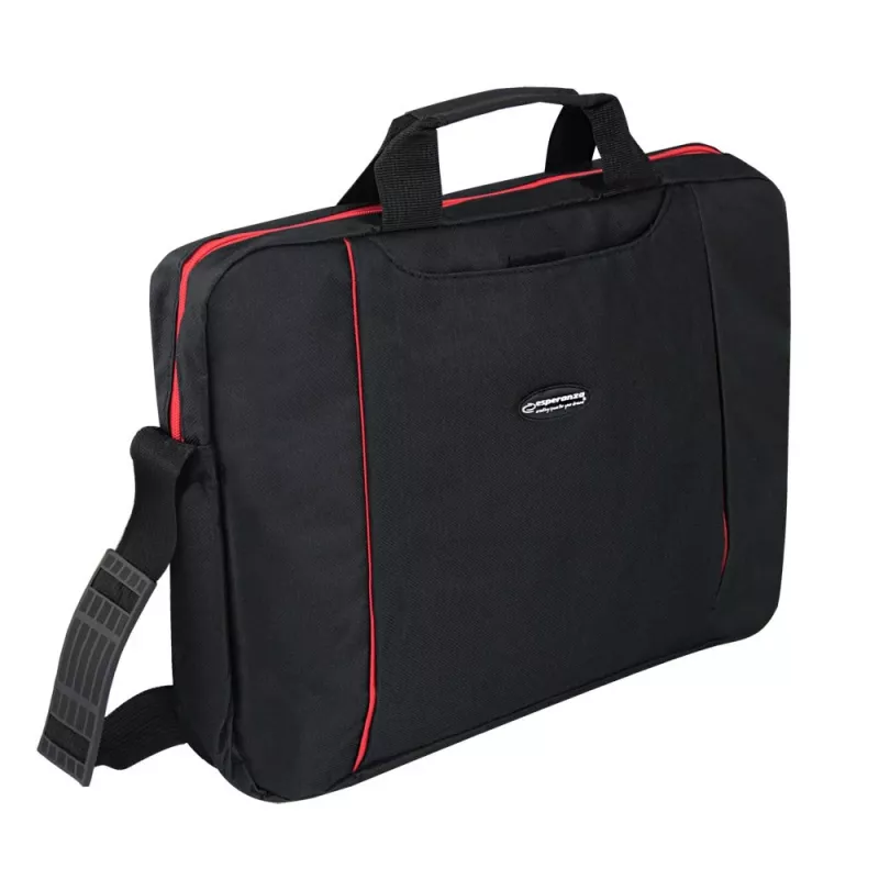 Esperanza SALERNO 39,6 cm (15,6) Toploader-Tasche Schwarz, Rot