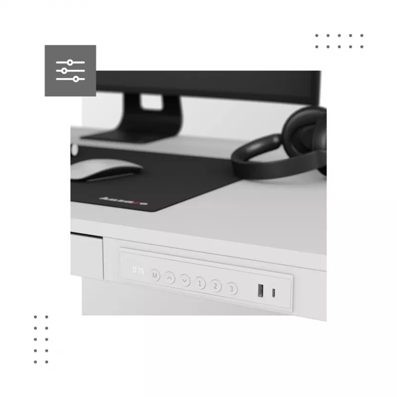 Elektrischer Schreibtisch MA-Leader 8.2 Weiß