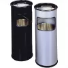 Abfalleimer Durable 333023 17 L rund Metall Silber