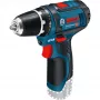 Bosch GSR 12V-15 Professional 650 g Schwarz, Blau, Rot, Silber