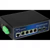 Industrial PoE Switch ALLNET ALL-SGI8106PMJ-BT — 6-Port (4 PoE+), robustes Metallgehäuse