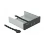 Frontpanel DeLOCK 5,25 Zoll 2 x USB 5 Gbit/s Typ-A-Anschlüsse